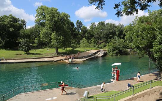 Barton Spring Pools - Credit austintexas.gov