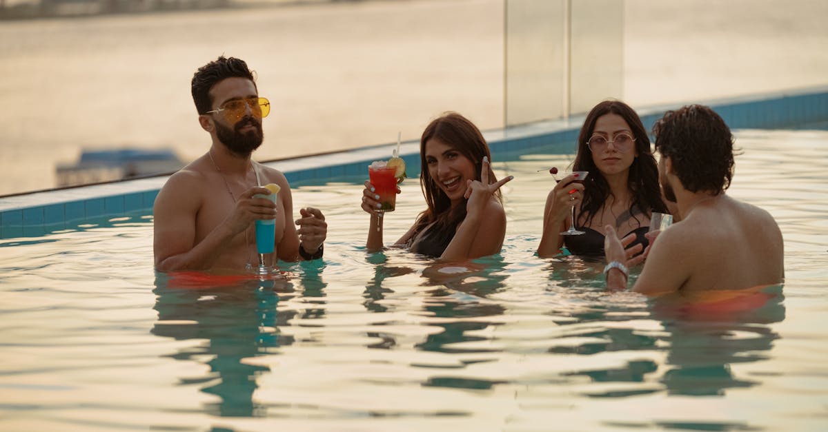 Pool at an Austin bachelor party house